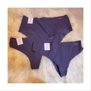 Calvin Klein Thong & Hipster Underwear - NWT - Bundle of 3 - Size XL